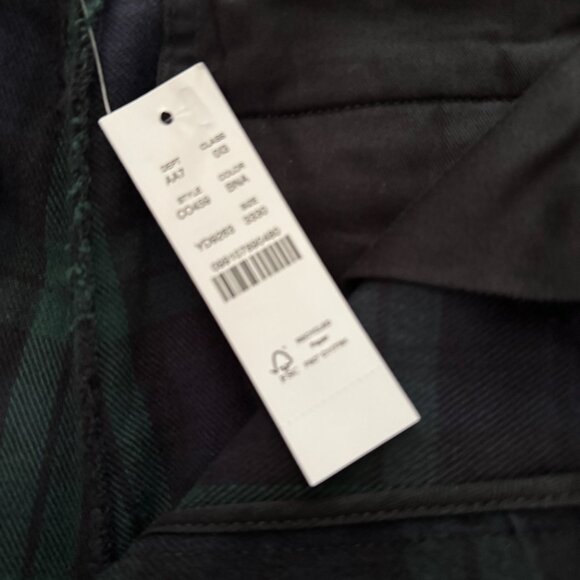 J Crew Straight-fit brushed twill trouser in Black Watch tartan * Size 33/30 - Picture 6 of 7